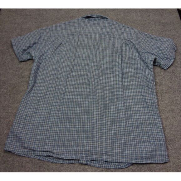 Patagonia Back Step Shirt Men 2XL Hemp Organic Cotton Short Sleeve Button Up - Picture 6 of 11